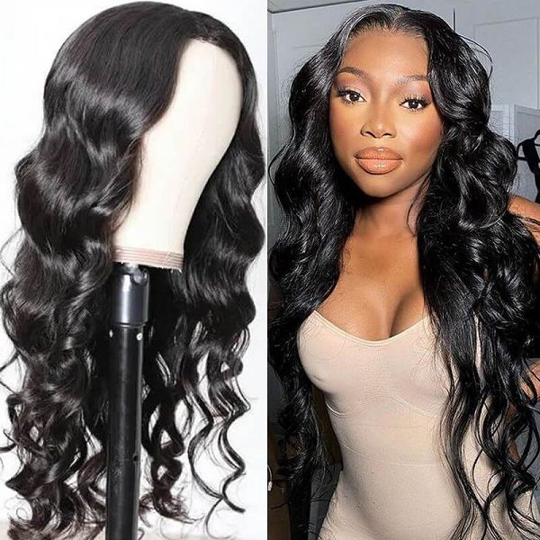 100% Virgin Human Body Wave Lace Part Wig