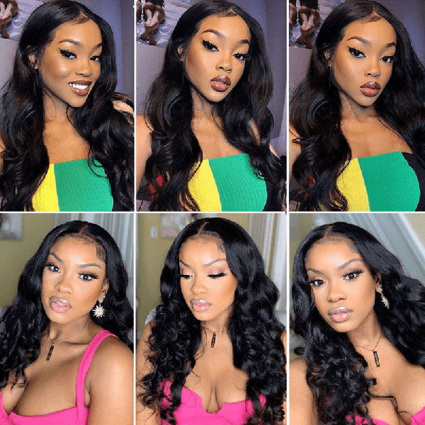 100% Virgin Human Body Wave Lace Part Wig