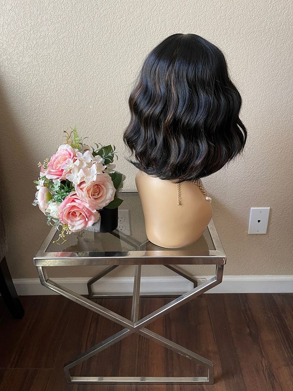12" Bobo Curly Wig With Bangs