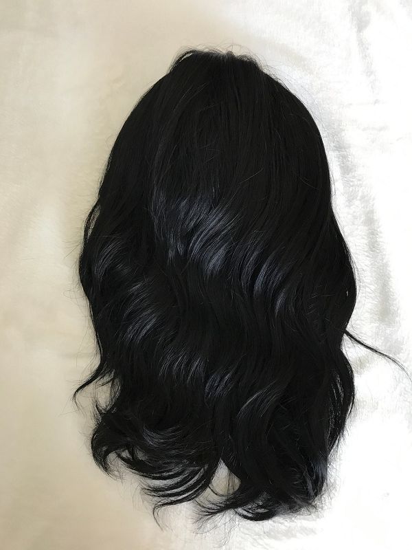18" Curly Long Wigs With Bangs