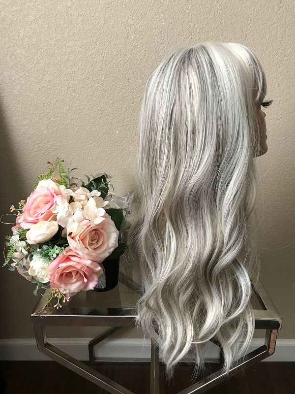22" Long Curly Wig With Bangs