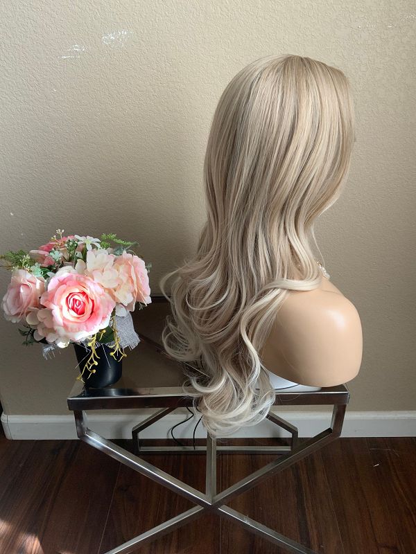 24" Blonde Long Curly Wig