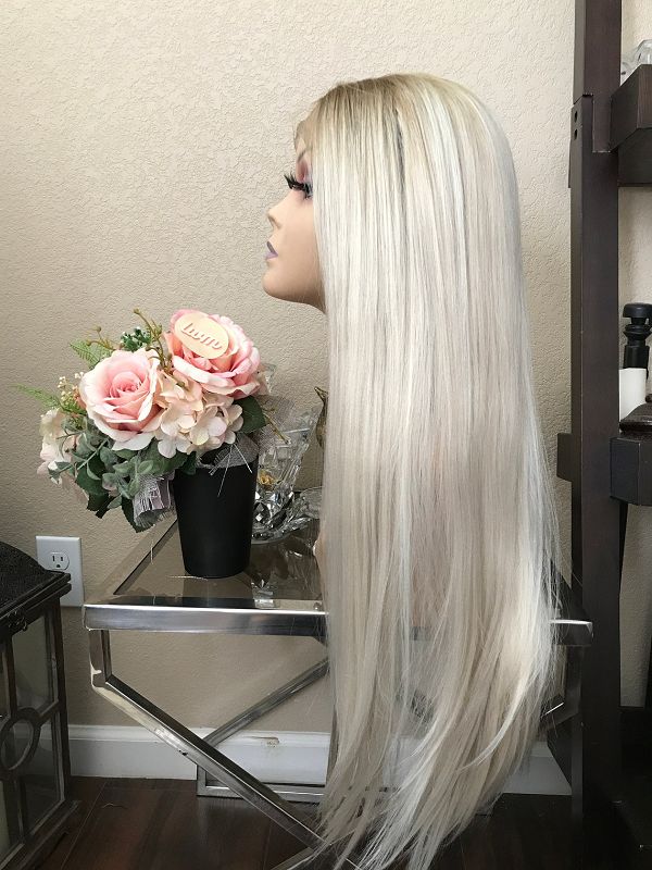 28" Straight Long Lace Front Wig