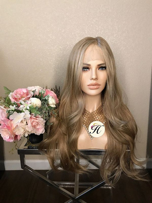 28" Curly Long Lace Front Wig