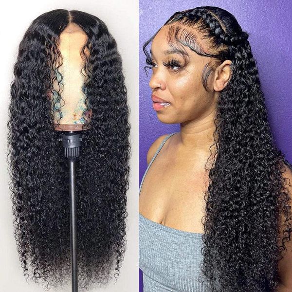 13*4 Transparent Lace Frontal Curly Thick Density