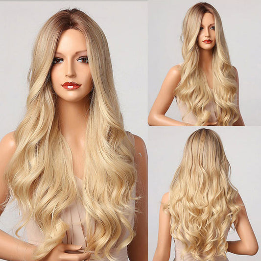Blonde Natural Long Curly Wig