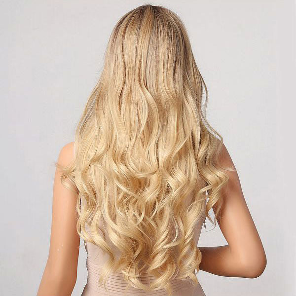 Blonde Natural Long Curly Wig