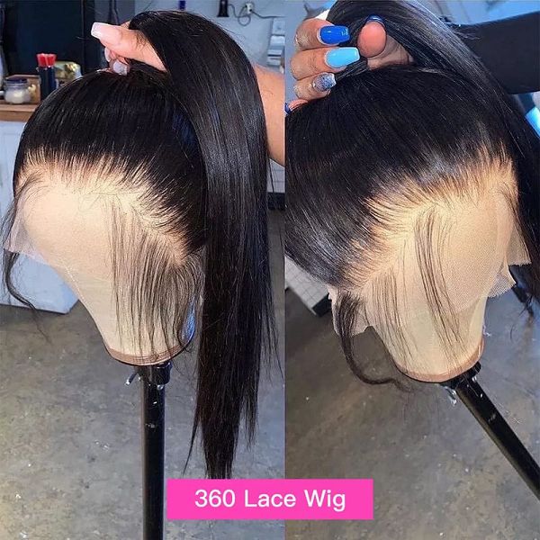 360 Lace Frontal Bone Straight Wig Pre Plucked