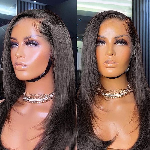 Bone Straight Lace Front with Layer Inner Buckle