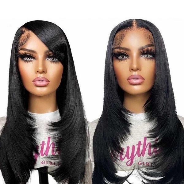 Bone Straight Lace Front with Layer Inner Buckle