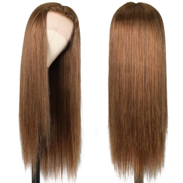 Bone Straight Ginger Brown Lace Part