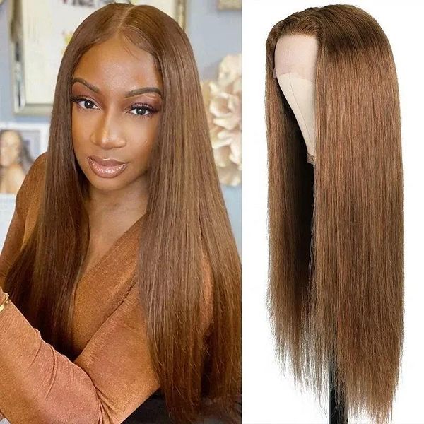 Bone Straight Ginger Brown Lace Part