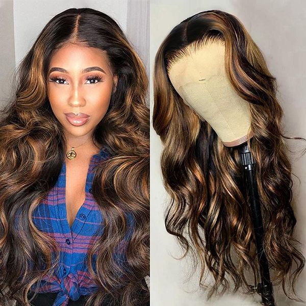 13*4 1B/30 Pre-Highlighted Body Wave Brown