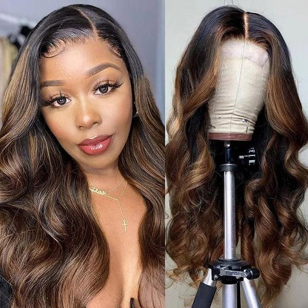 13*4 1B/30 Pre-Highlighted Body Wave Brown