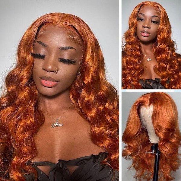 Cinnamon Orange Ginger Colored Body Wave