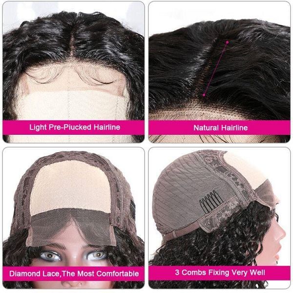 Curly Hair Lace Part Wigs