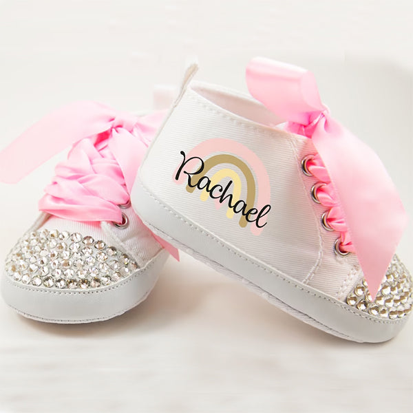Personalized Rainbow Birthday Baby Shoes