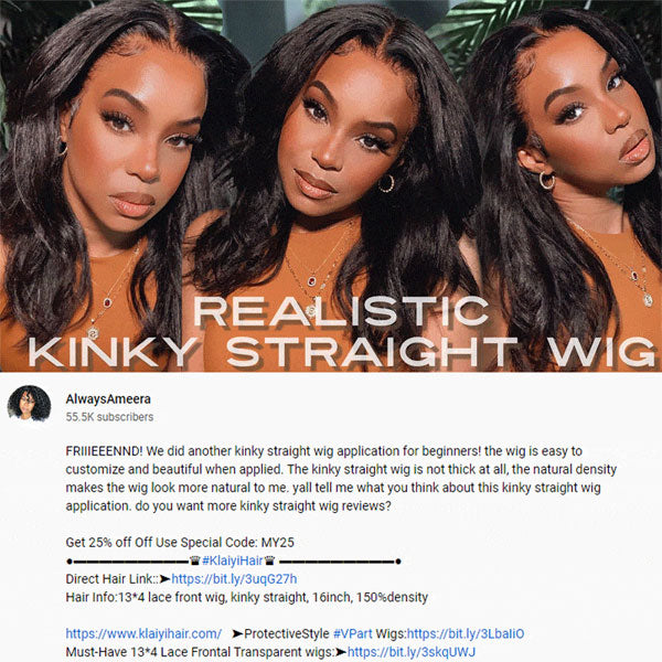 YTbers Recommend Realistic Kinky Straight Natural
