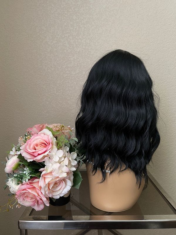 14" Short Curly Wig With Bangs