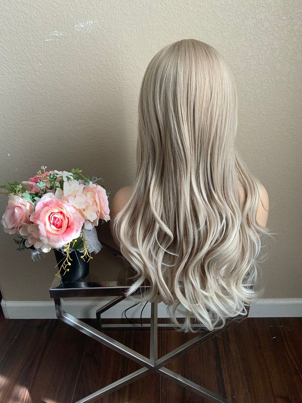 24" Blonde Long Curly Wig
