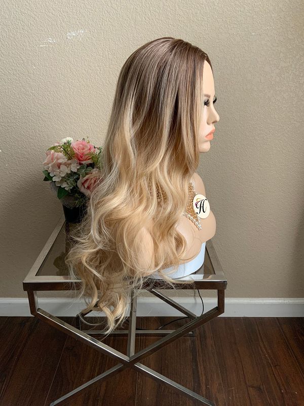 24" Omber Long Curly Wig