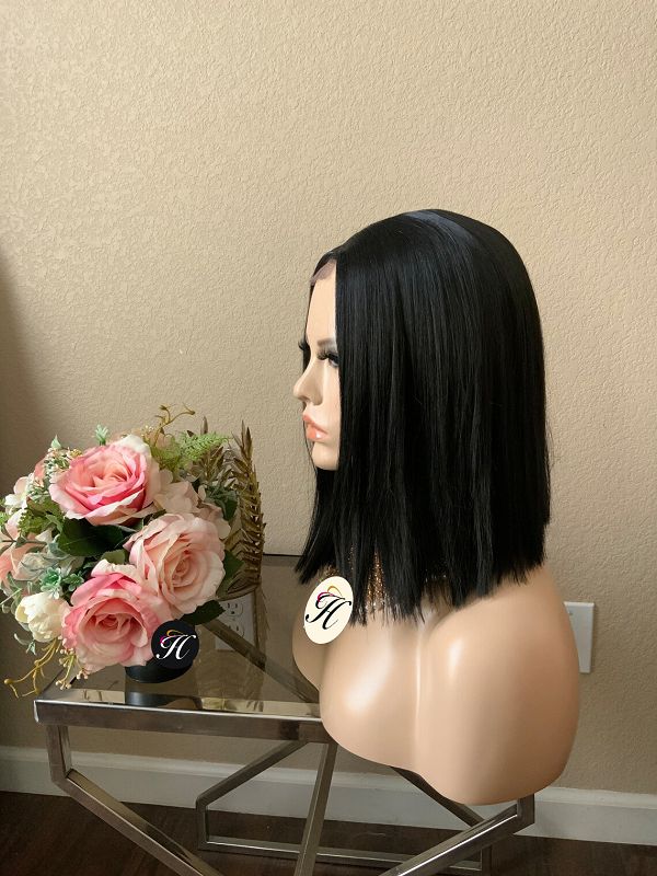 14“ Lace Front Straight Wig