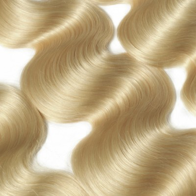 (3) 613 Lightest Brown Luxury Remy Human Hair Bundles